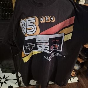 Official Nintendo NES 85 Graphic T-Shirt - Black, Red, Yellow 2XL